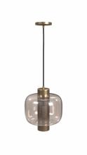 Avenue Lighting HF7810-AB - Cosmopolitan 10" Pendant in Aged Brass with Clear Glass