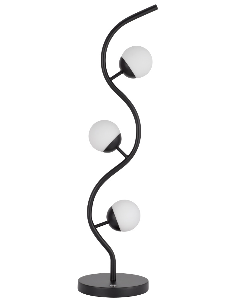 Evanston 12W integrated LED 3 light table lamp with touch sensor dimmer control