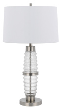 CAL Lighting BO-3181TB - 100W 3 way Macon glass table lamp with 2W led night light