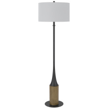CAL Lighting BO-3247FL - Winslow 150W 3 way metal floor lamp with hardback drum shade