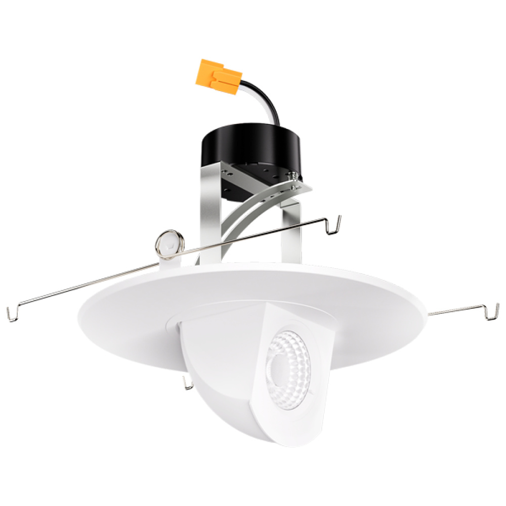 6" LED ADJ TRIM 0-90° 840LM DIM 5CCT BLK