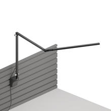 Koncept Inc AR3200-WD-MBK-SLT - Z-Bar slim Desk Lamp with slatwall mount (Warm Light; Metallic Black)