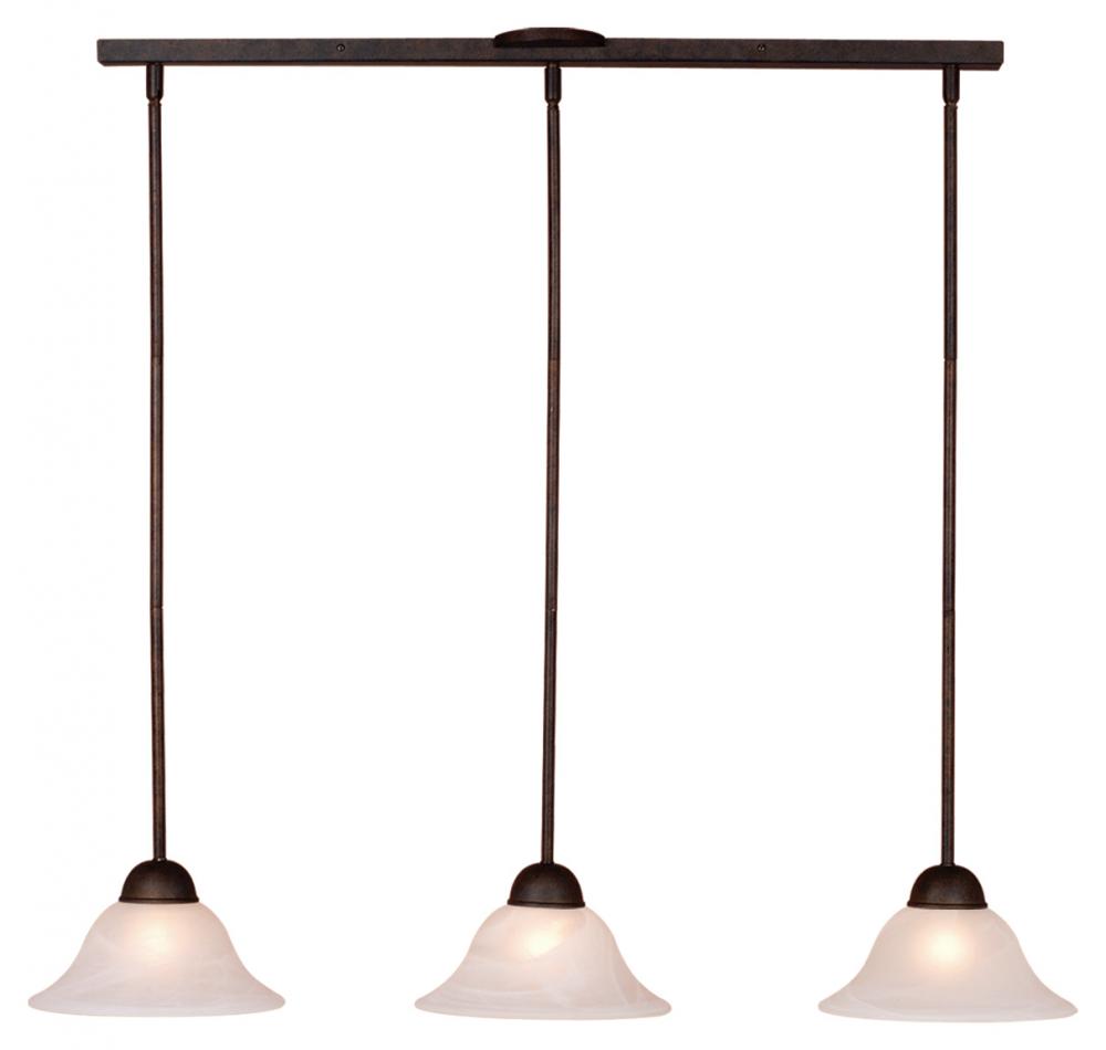 Da Vinci 3L Linear Mini Pendant Oil Burnished Bronze