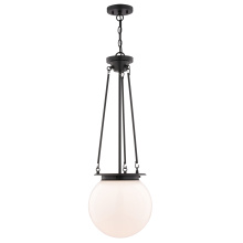 Vaxcel International P0447 - Kent 12-in. W 1 Light Pendant Matte Black