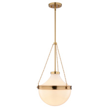 Vaxcel International P0448 - Lincoln 13-in. W 1 Light Pendant Muted Brass