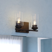 Vaxcel International W0525 - Park Ridge 13-in. W 2 Light Vanity Matte Black