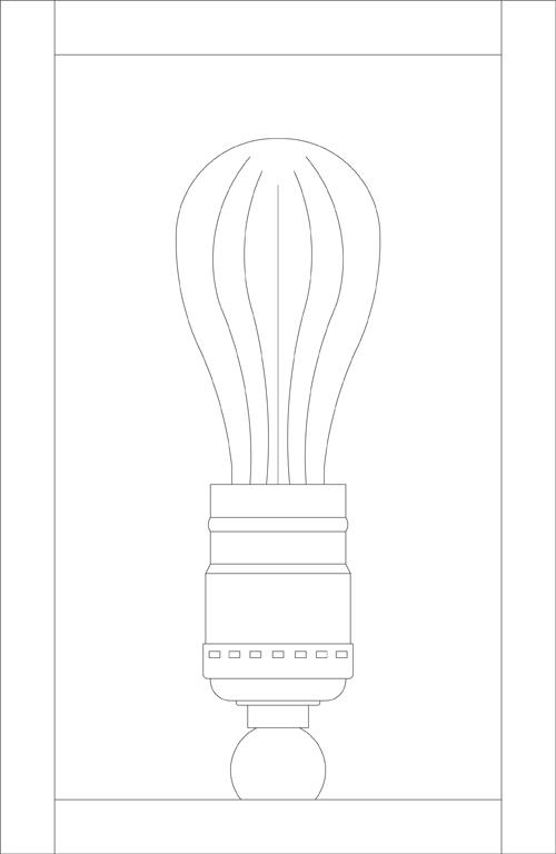 8" vintage sconce