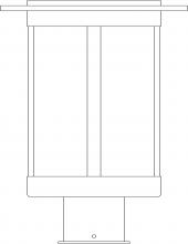 Arroyo Craftsman SAP-9OF-P - 9" Santorini Post Mount