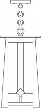 Arroyo Craftsman ABH-9CR-MB - 9" Aberdeen pendant