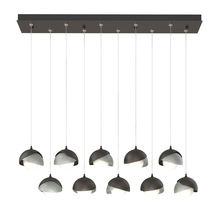 Hubbardton Forge 131205-SKT-STND-14-82-GG0711 - Brooklyn 10-Light Double Shade Pendant