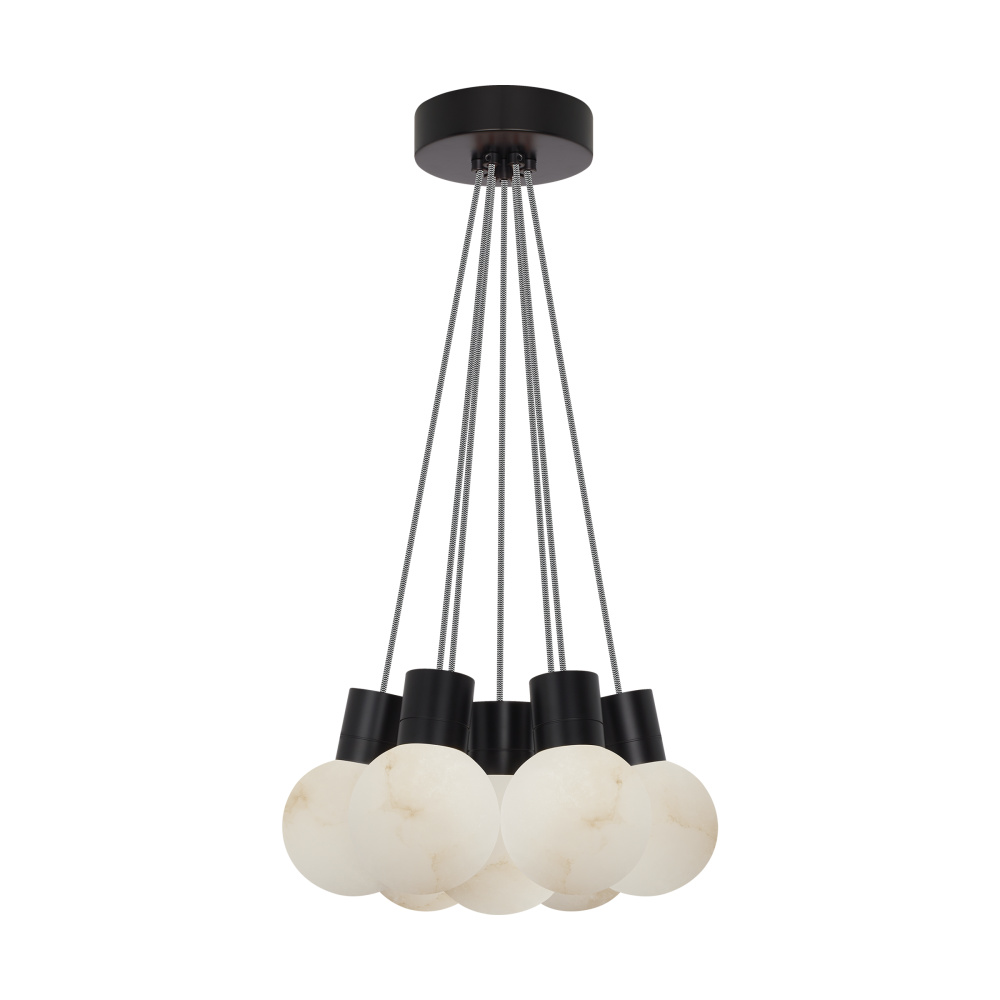 Mina Alabaster 7-Light Small Chandelier