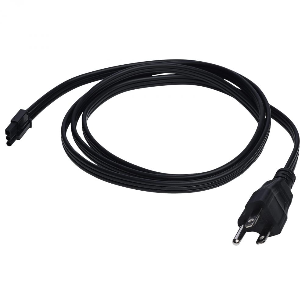 Under Cabinet Power Cord; Black Finish