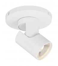 Nuvo 62/1106 - 12 Watt; LED; White; Barrel; Monopoint; 3000K; 36 deg. Beam Angle; White Finish
