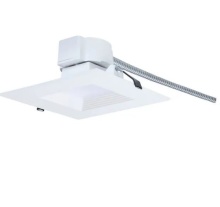 Nuvo S21609 - 18.5W Field Selectable LED 6-Inch Commercial Downlight; Dual Dimming; Square; 120-347 Volt