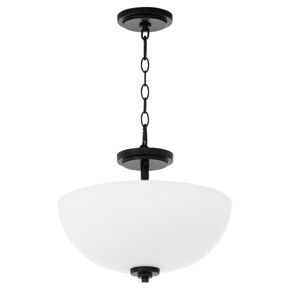 ADAMS 15" SATIN OPAL DUAL MOUNT - MB