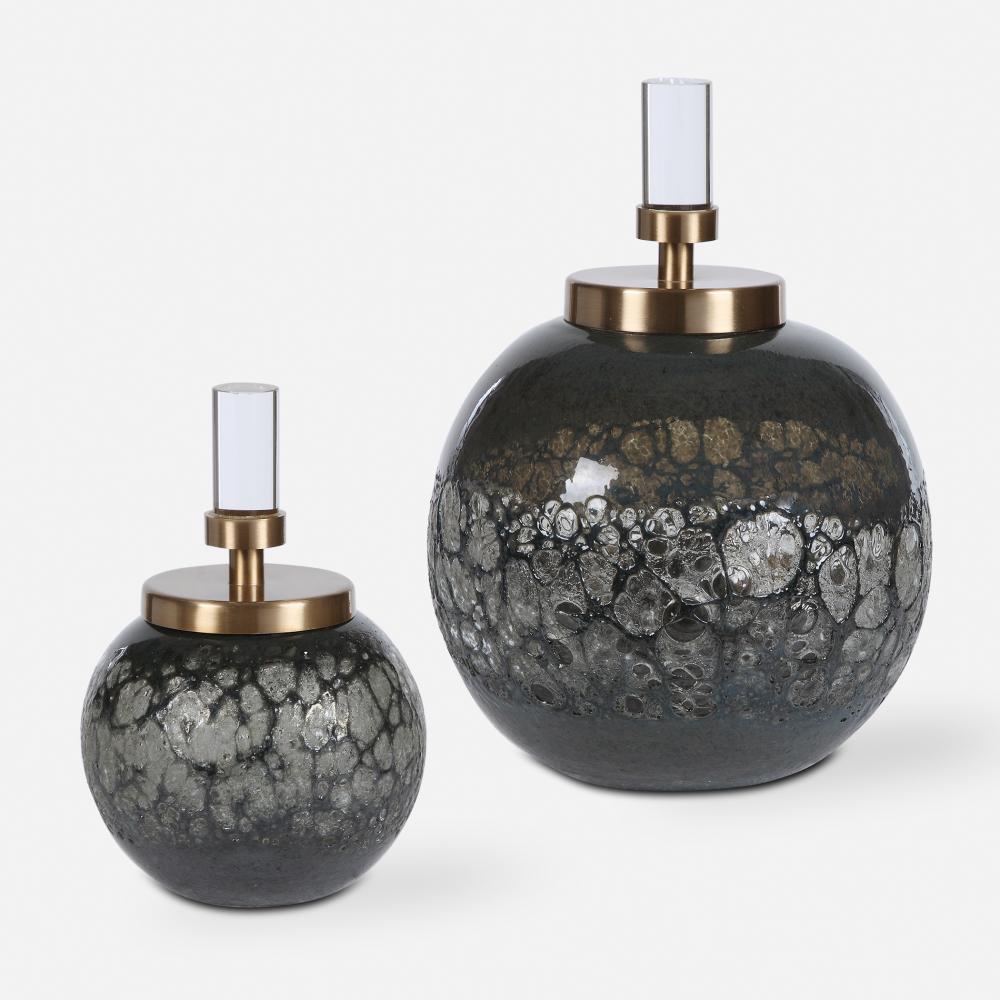 Uttermost Cessair Art Glass Bottles Set/2