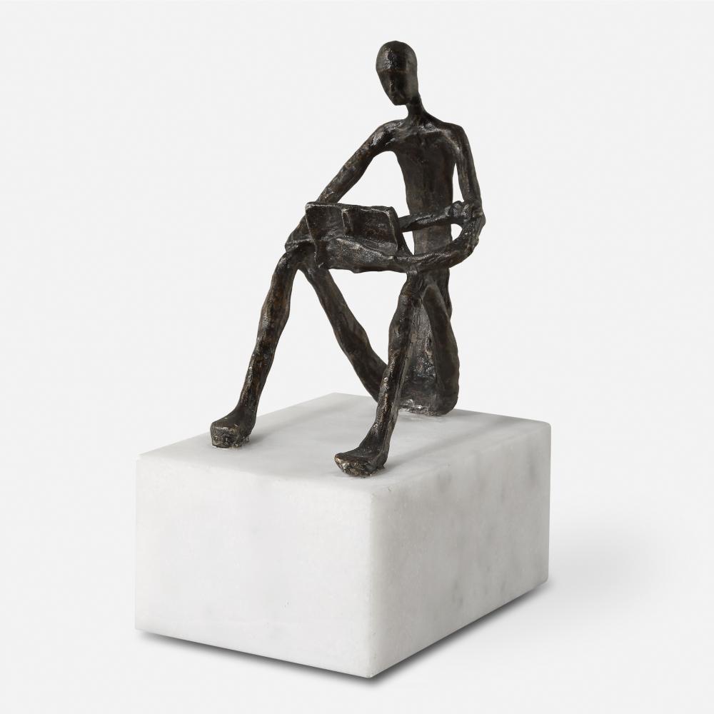 Uttermost Sit Back Relax And Read Iron Sculpture