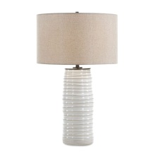 Uttermost 30665 - Uttermost Barat White Ceramic Table Lamp