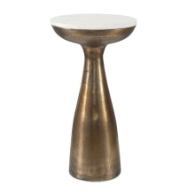 Uttermost 50250 - Uttermost Torin Marble & Brass Drink Table