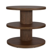 Uttermost 50320 - Uttermost Top Tier Oval Walnut Side Table
