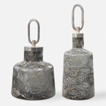 Uttermost 17840 - Uttermost Storm Art Glass Bottles Set/2