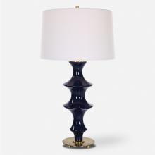 Uttermost 30196 - Uttermost Coil Sculpted Blue Table Lamp