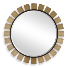 Uttermost 08263 - Uttermost Toluca Round Brass Mirror