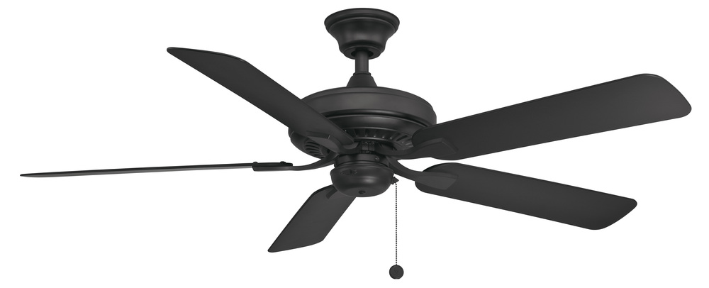 Edgewood 52 inch Indoor/Outdoor Ceiling Fan - Black with Black blades
