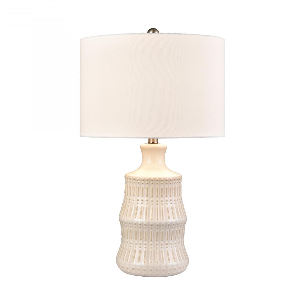 Dorin 25.5'' High 1-Light Table Lamp - White Glazed
