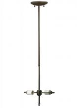 Meyda White 127891 - 24"-40" SINGLE STEM 2LT HRDWRE