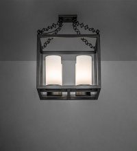 Meyda White 275874 - 16" Square Kitzi 4 Light Pendant