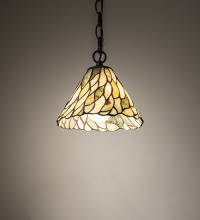 Meyda White 276321 - 8" Wide Willow Jadestone Mini Pendant