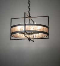 Meyda White 277432 - 22" Wide Aldari 8 Light Chandelier