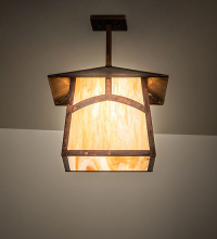 Meyda White 279361 - 16" Square Stillwater Hill Top Pendant