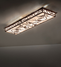 Meyda White 280392 - 50" Long Whispering Pines Oblong Flushmount