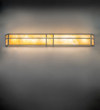 Meyda White 280420 - 50" Wide Hyde Park Double Bar Mission Vanity Light