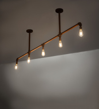 Meyda White 282130 - 72" Long Alva Conduttura 5 Light Pendant