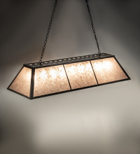 Meyda White 282632 - 60" Long Tri-Panel Oblong Pendant