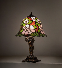 Meyda White 282761 - 12" High Begonia Cherub Accent Lamp