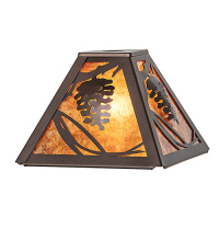 Meyda White 283691 - 8" Square Whispering Pines Shade