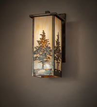 Meyda White 283848 - 7.5" Wide Hyde Park Tamarack Wall Sconce