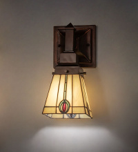 Meyda White 284533 - 5" Wide Spear Mission Wall Sconce