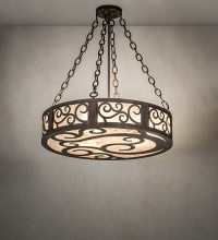 Meyda White 284616 - 24" Wide Dean Inverted Pendant