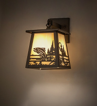 Meyda White 286059 - 7" Wide Fly Fisherman Wall Sconce