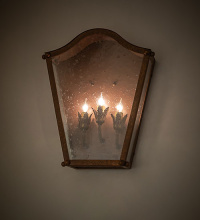 Meyda White 286410 - 14" Wide Austin 3 Light Wall Sconce