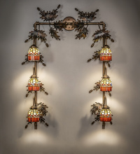 Meyda White 286828 - 30" Wide X 40" High Tiffany Candice 6 Light Vanity Light