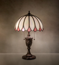 Meyda White 288297 - 25" High Daisy Table Lamp