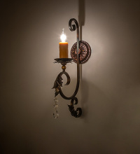 Meyda White 289609 - 5.5" Wide Ingrid Wall Sconce