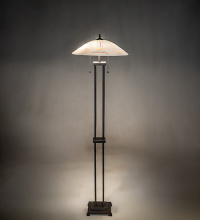 Meyda White 291809 - 61" High Metro Fusion Saturn Floor Lamp