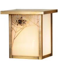 Meyda White 43343 - 8"W Hyde Park Spider Web Wall Sconce